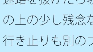 迷路を抜けたら坂の上の少し残念な行き止りも別のプラスのルートに変わる