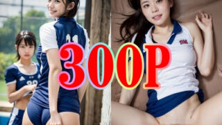 バレーボール女子 コーチと居残りS〇X 300p